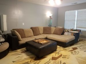 sectional and ottoman