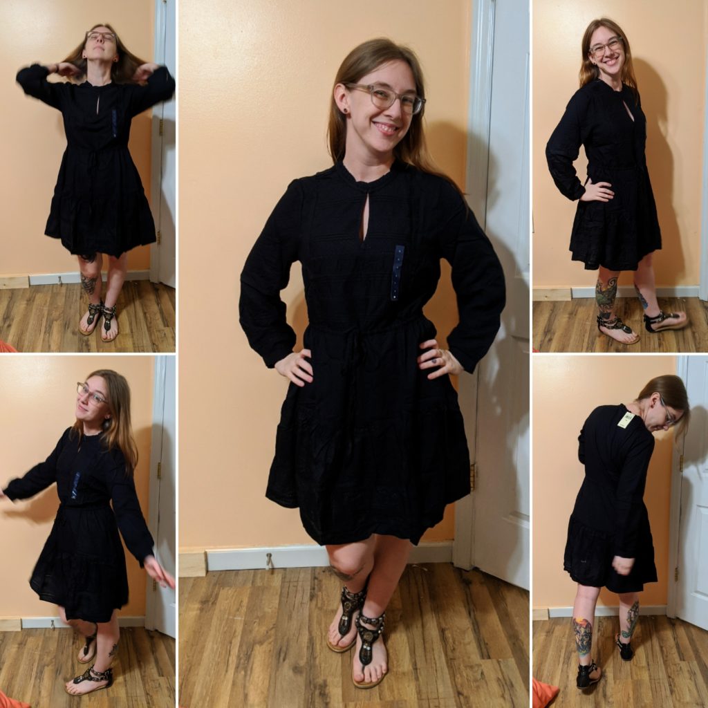 Long Sleeve Fit and Flare Dress