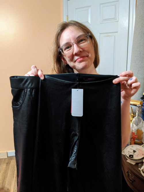 leather pants size comparison